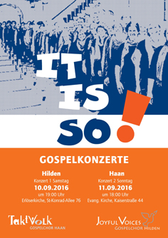 Gospelkonzert September 2016